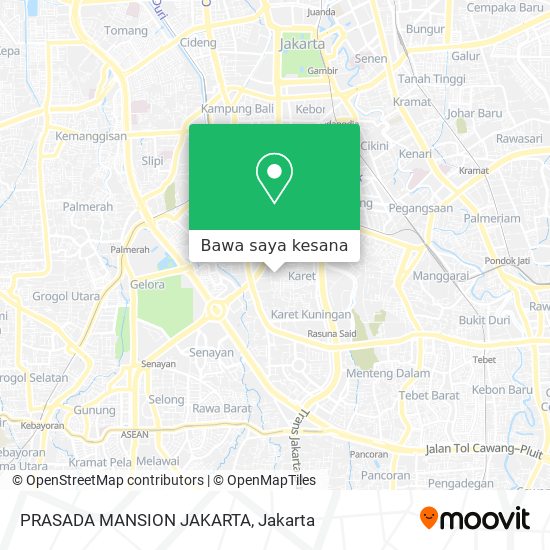 Peta PRASADA MANSION JAKARTA