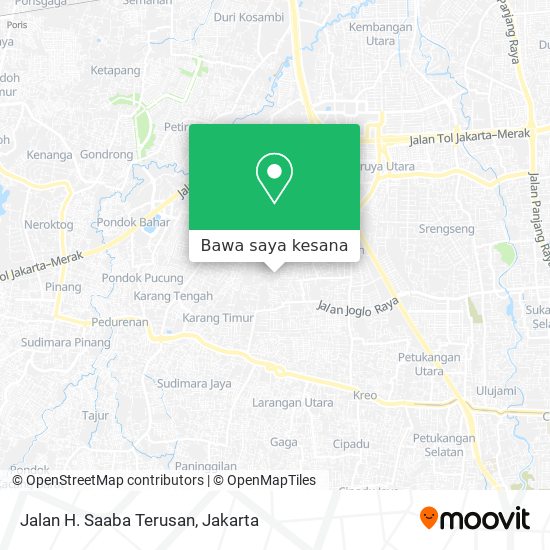Peta Jalan H. Saaba Terusan
