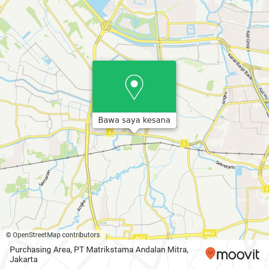 Peta Purchasing Area, PT Matrikstama Andalan Mitra