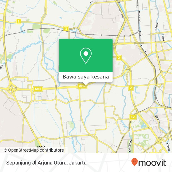 Peta Sepanjang Jl Arjuna Utara