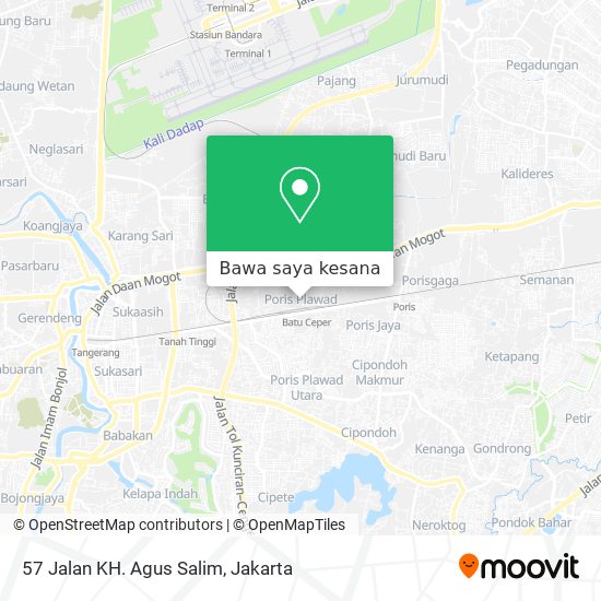 Peta 57 Jalan KH. Agus Salim
