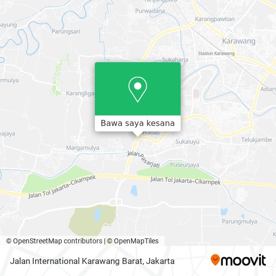 Peta Jalan International Karawang Barat