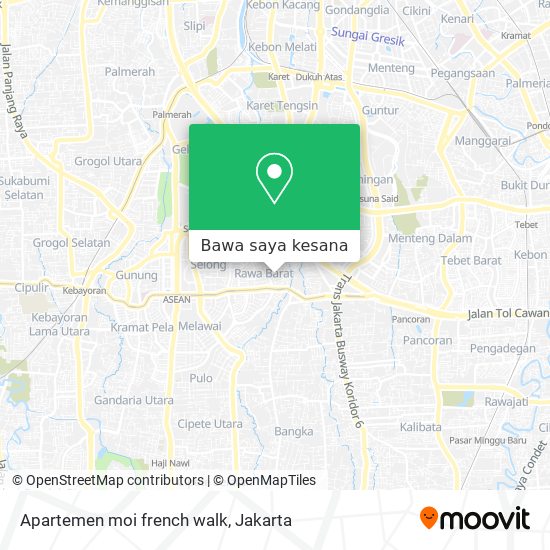 Peta Apartemen moi french walk