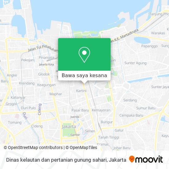 Peta Dinas kelautan dan pertanian gunung sahari