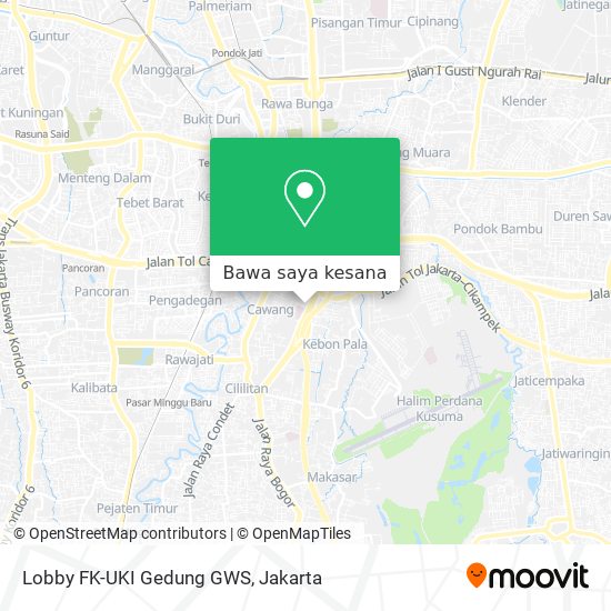 Peta Lobby FK-UKI Gedung GWS