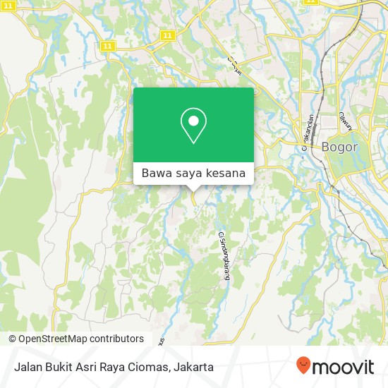 Peta Jalan Bukit Asri Raya Ciomas