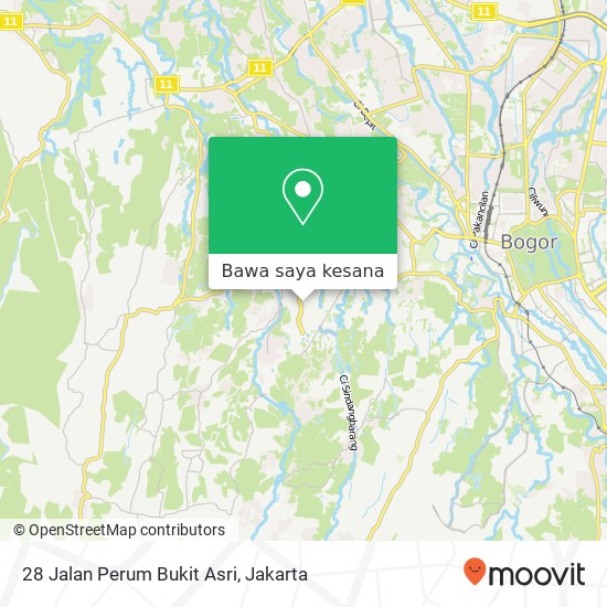 Peta 28 Jalan Perum Bukit Asri