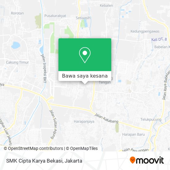 Peta SMK Cipta Karya Bekasi