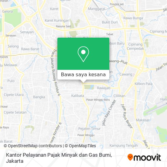 Peta Kantor Pelayanan Pajak Minyak dan Gas Bumi