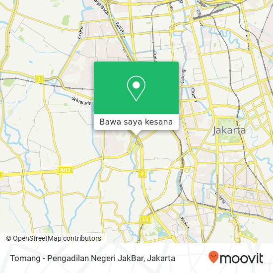 Peta Tomang - Pengadilan Negeri JakBar