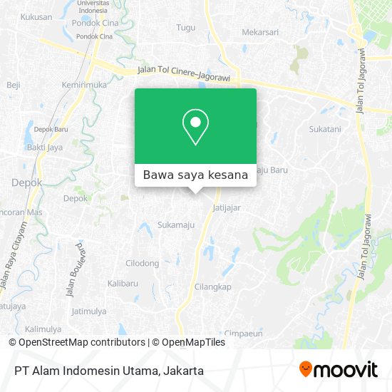 Peta PT Alam Indomesin Utama