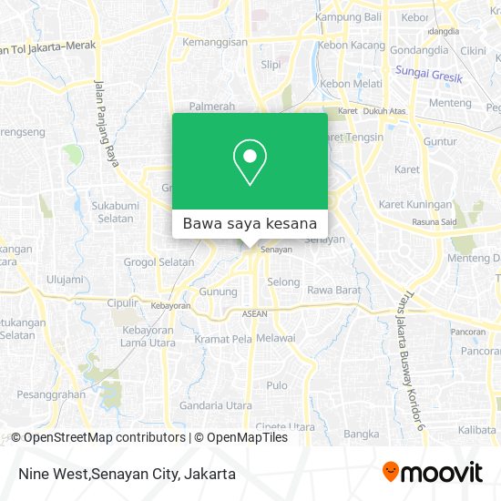 Peta Nine West,Senayan City