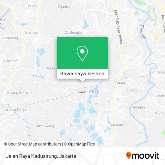 Peta Jalan Raya Kadusirung