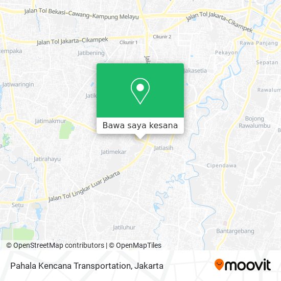 Peta Pahala Kencana Transportation