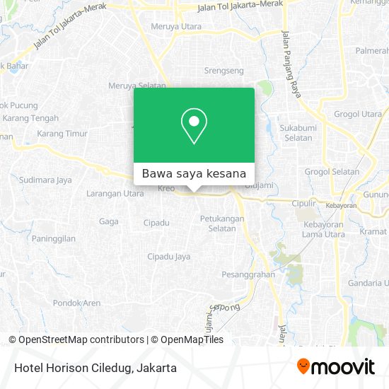 Peta Hotel Horison Ciledug