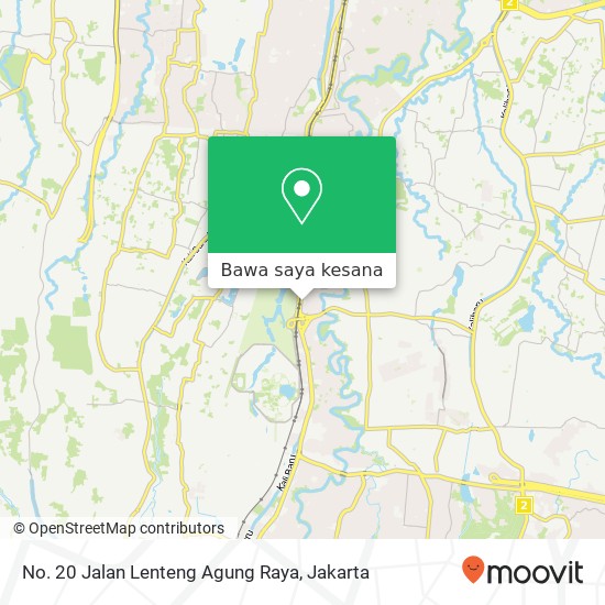 Peta No. 20 Jalan Lenteng Agung Raya