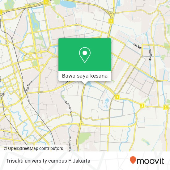 Peta Trisakti university campus F