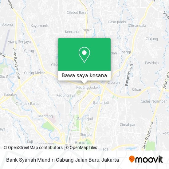 Peta Bank Syariah Mandiri Cabang Jalan Baru