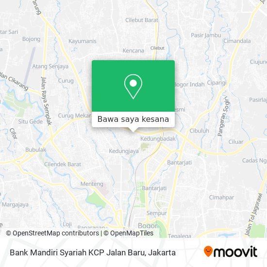 Peta Bank Mandiri Syariah KCP Jalan Baru