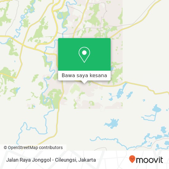 Peta Jalan Raya Jonggol - Cileungsi