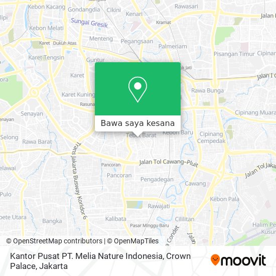 Peta Kantor Pusat PT. Melia Nature Indonesia, Crown Palace
