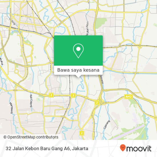 Peta 32 Jalan Kebon Baru Gang A6