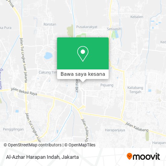 Peta Al-Azhar Harapan Indah
