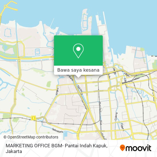 Peta MARKETING OFFICE BGM- Pantai Indah Kapuk