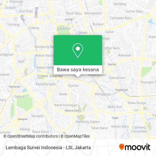 Peta Lembaga Survei Indonesia - LSI