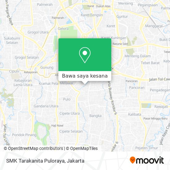 Peta SMK Tarakanita Puloraya