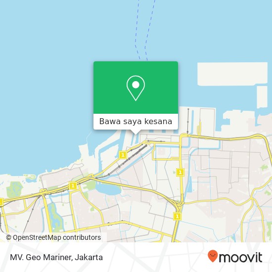 Peta MV. Geo Mariner