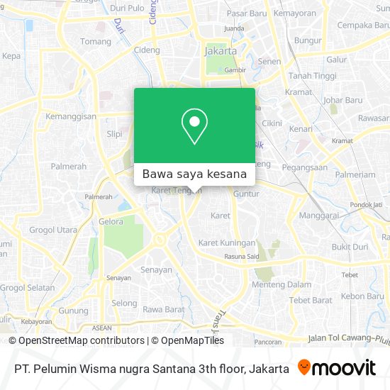 Peta PT. Pelumin Wisma nugra Santana 3th floor
