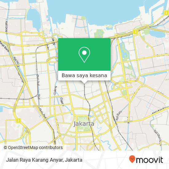 Peta Jalan Raya Karang Anyar