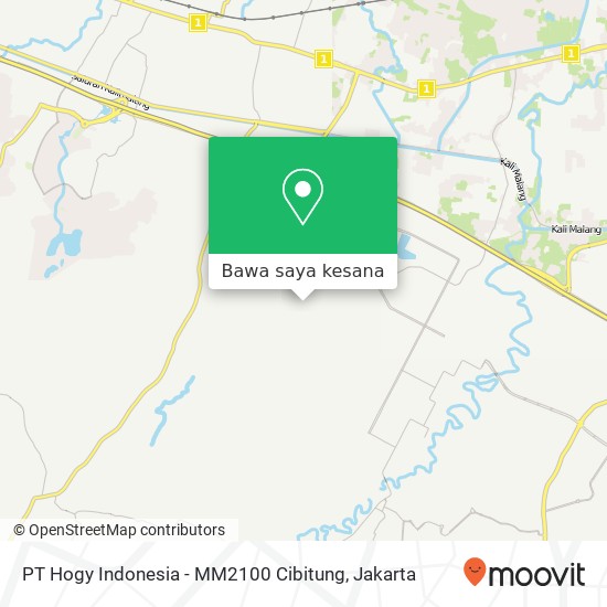 Peta PT Hogy Indonesia - MM2100 Cibitung