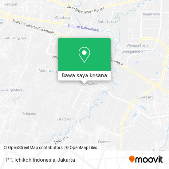 Peta PT. Ichikoh Indonesia