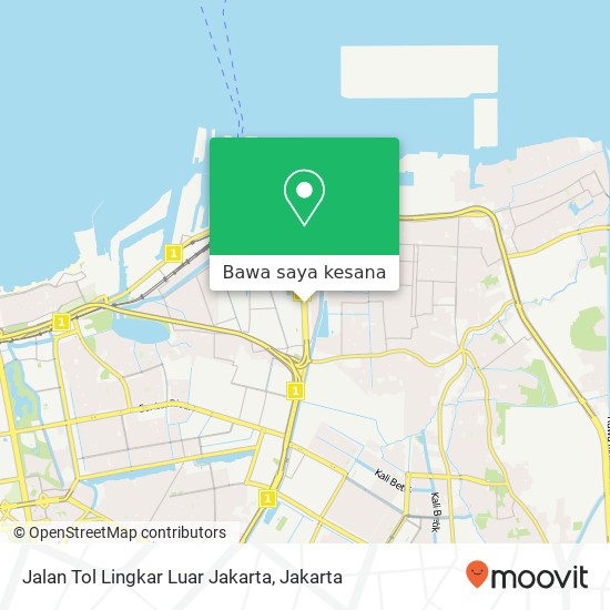 Peta Jalan Tol Lingkar Luar Jakarta