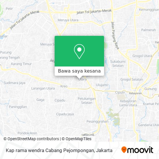 Peta Kap rama wendra Cabang Pejompongan
