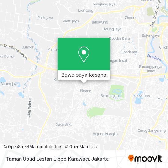 Peta Taman Ubud Lestari Lippo Karawaci