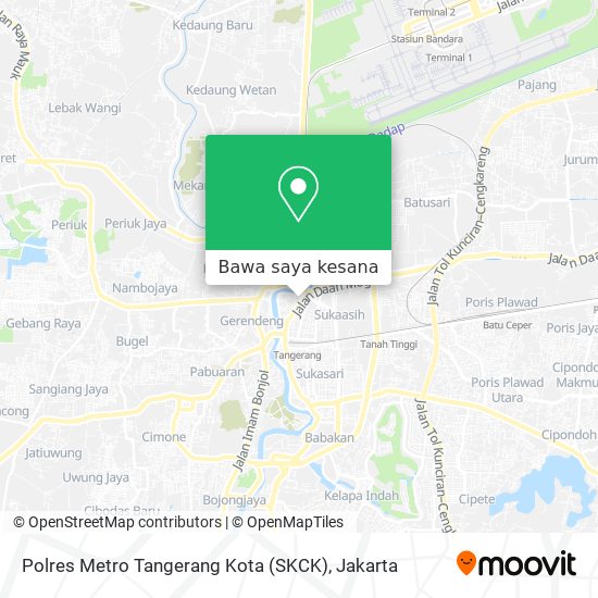 Peta Polres Metro Tangerang Kota (SKCK)