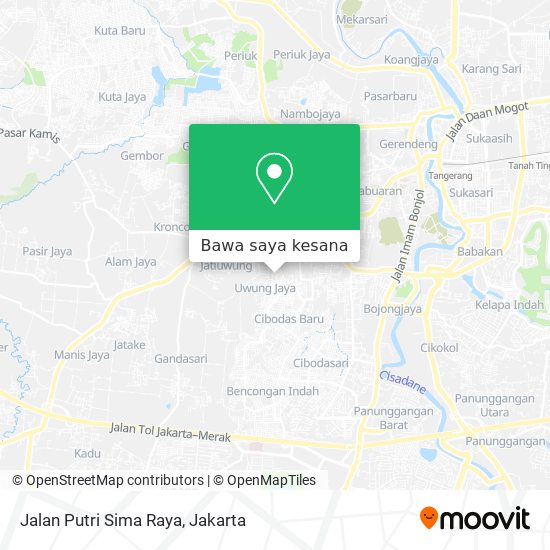 Peta Jalan Putri Sima Raya