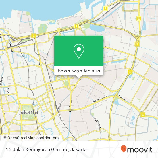 Peta 15 Jalan Kemayoran Gempol