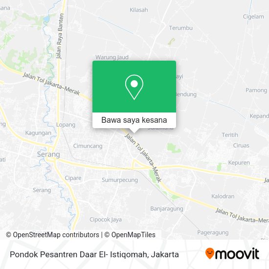 Peta Pondok Pesantren Daar El- Istiqomah