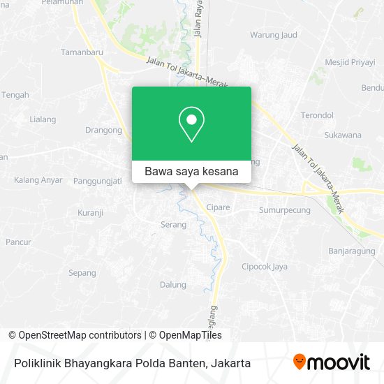 Peta Poliklinik Bhayangkara Polda Banten