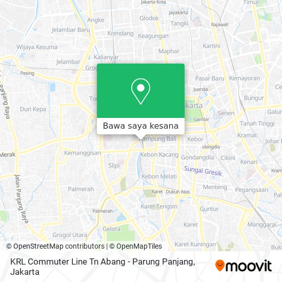 Peta KRL Commuter Line Tn Abang - Parung Panjang