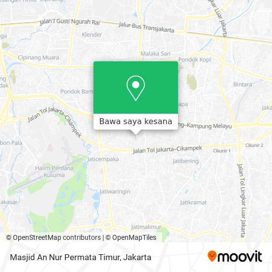 Peta Masjid An Nur Permata Timur