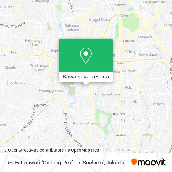 Peta RS. Fatmawati "Gedung Prof. Dr. Soelarto"