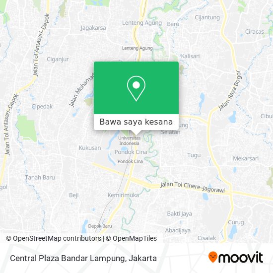 Peta Central Plaza Bandar Lampung