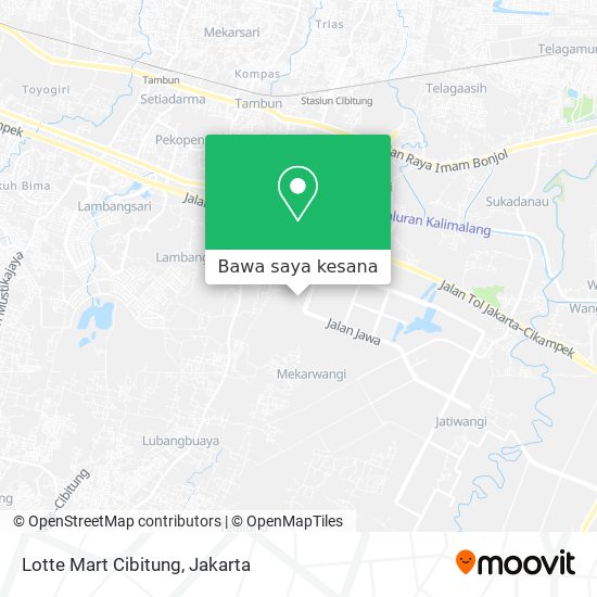 Peta Lotte Mart Cibitung