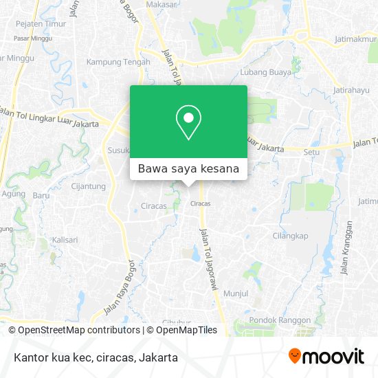 Peta Kantor kua kec, ciracas