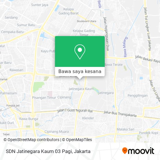 Peta SDN Jatinegara Kaum 03 Pagi